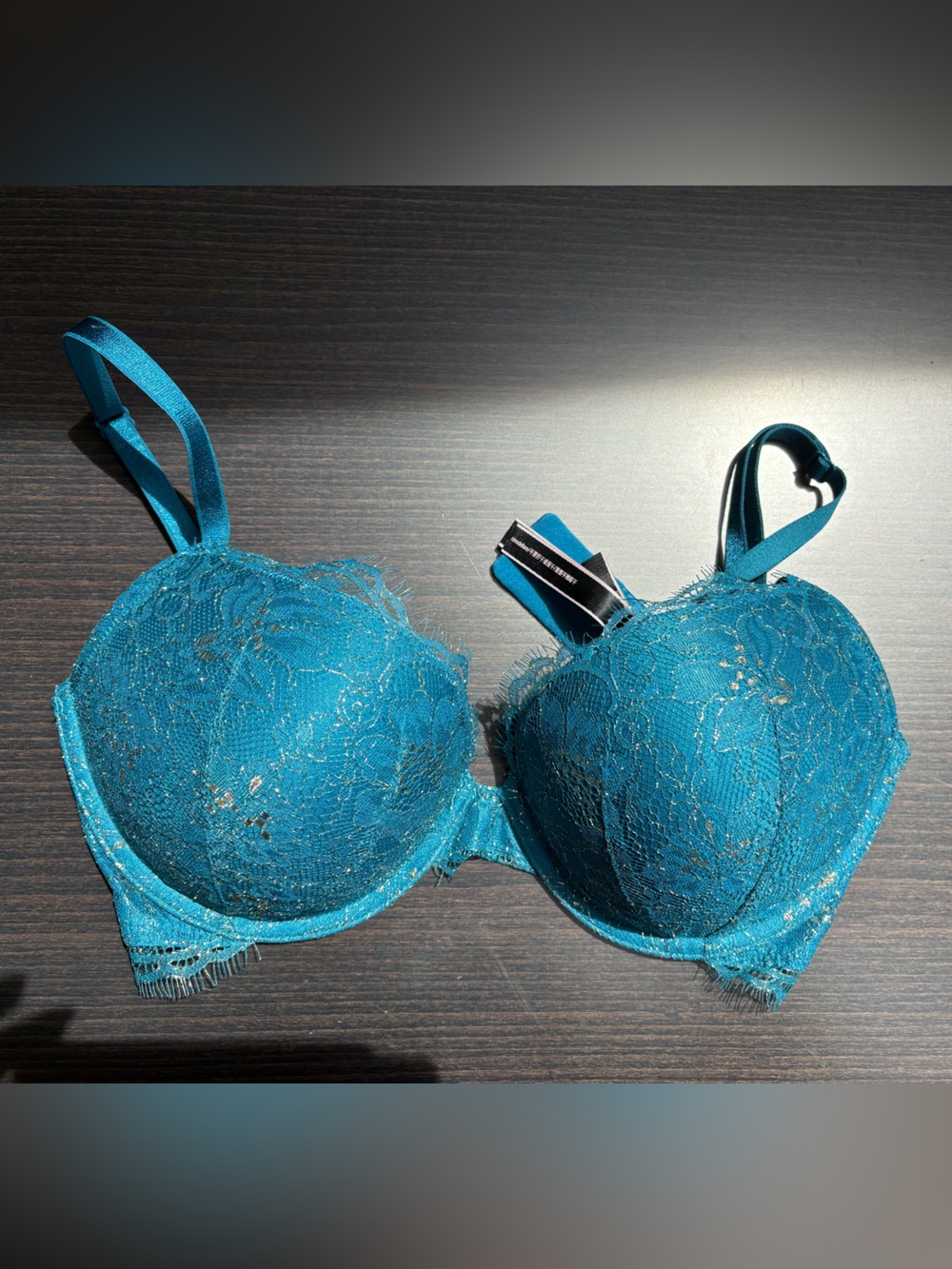 Victoria's Secret Teal Lace Push-Up Bra